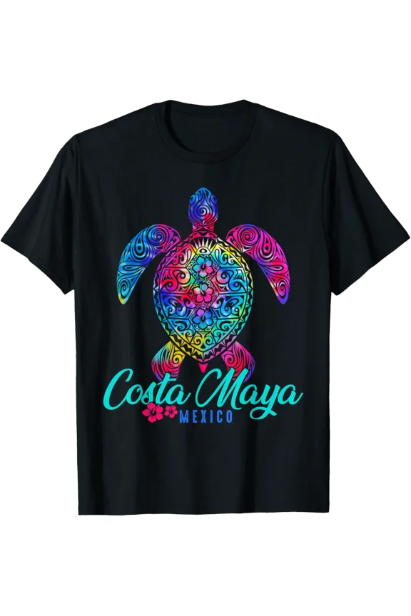 Costa Mexico Sea Turtle Tie Dye T-Shirt