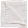 thumbnail image 1 of Costa Nova Set of 4 Linen Napkins 18.5''x18.5" Maria Collection White  Elegant Table Linens  Restaurant Home Quality Tablelinen, 1 of 3