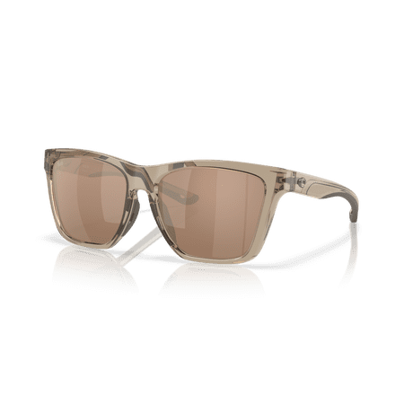 Costa Del Mar Women's Size 57 Polarized Panga II Sunglasses, Taupe/Copper Silver Mirror 580G