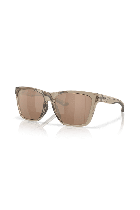 Women's Size 57 Polarized Panga II Sunglasses, Taupe/Copper Silver Mirror 580G