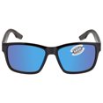 thumbnail image 1 of Costa Del Mar PAUNCH Blue Mirror Polarized Glass Men's Sunglasses 6S9049 904901 57, 1 of 5