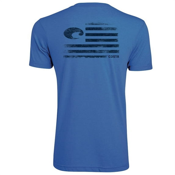 Costa Pride Blended Short Sleeve T-Shirt, Royal Blue Heather, X-Large