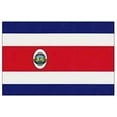 thumbnail image 1 of Online Stores, Inc. Costa Rica 3'x5' Poly Flag With Seal, 1 of 1