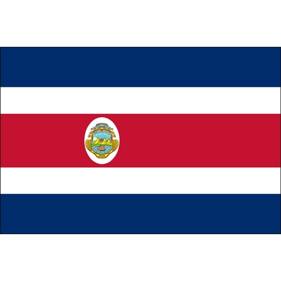 Costa Rica 3ft x 5ft Indoor Polyester Flag