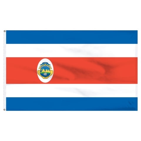 Costa Rica 3ft x 5ft Printed Polyester Flag