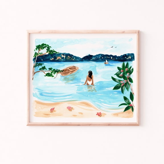 Costa Rica Art Print Nacascolo Beach Art