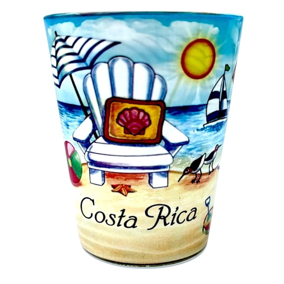 Costa Rica Beach Chair In and Out Shot Glass
