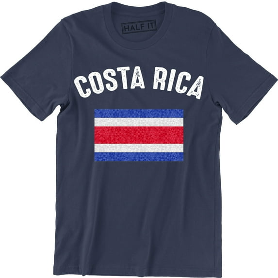 Costa Rica Costa Rican Flag Logo Nationality Ethnic Pride -Men's T-Shirt