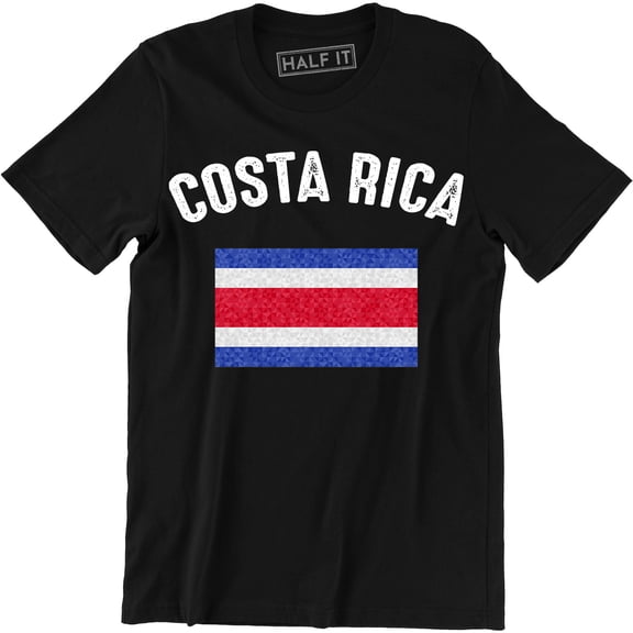 Costa Rica Costa Rican Flag Logo Nationality Ethnic Pride -Men's T-Shirt