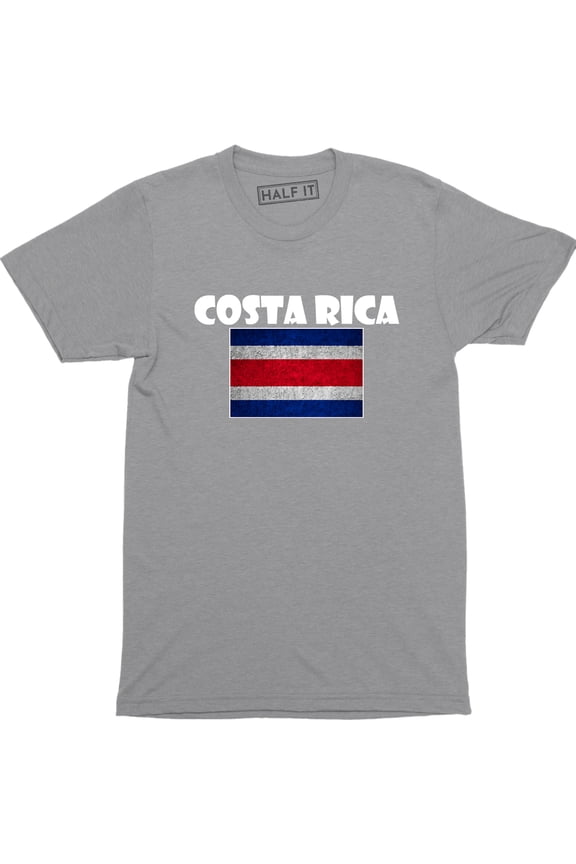 Costa Rica Costa Rican Flag Logo Nationality Ethnic Pride -Men's Tee Shirt