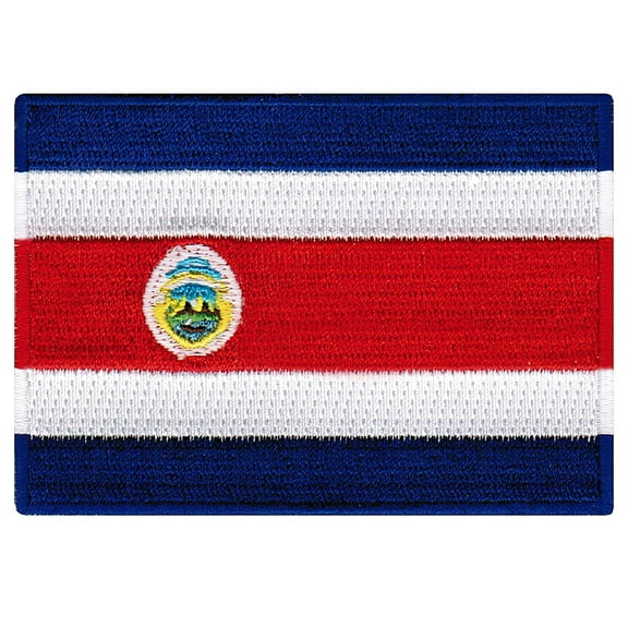 Costa Rica Flag Embroidered Iron-on Patch
