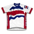 thumbnail image 1 of Costa Rica Flag Short Sleeve Cycling Jersey  for Men - Size L, 1 of 3