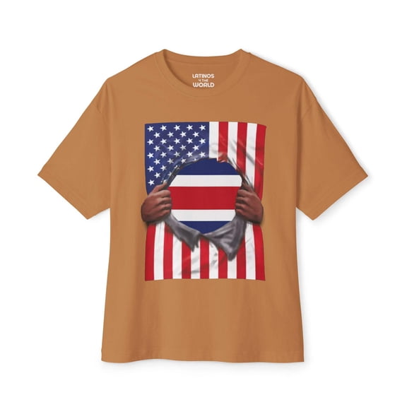 Costa Rica Flag   USA Flag Pride T-shirt | Costa Rican   American Flag Rip 4th Of July | Funny Viral Latino Tees | Unisex - 4 Colors