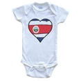 thumbnail image 1 of Costa Rica Heart Costa Rican Flag Baby Bodysuit, 1 of 2