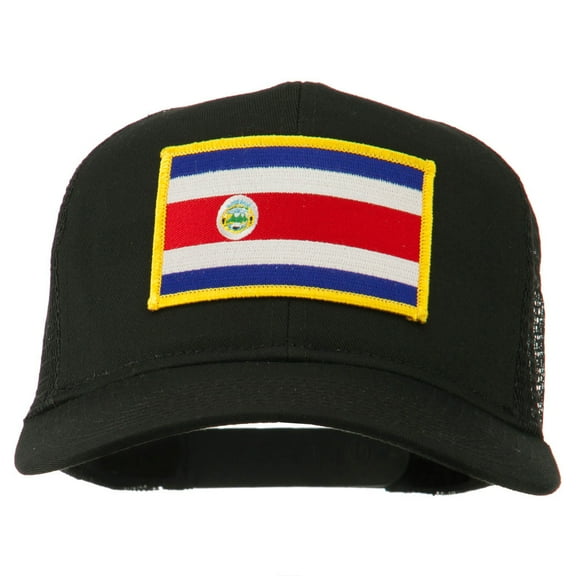 Costa Rica Patched Mesh Cap - Black OSFM