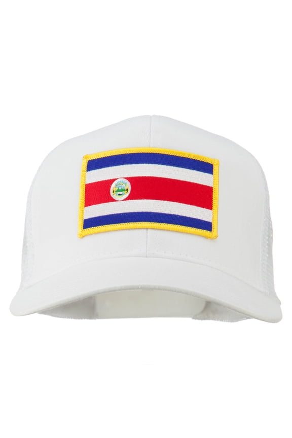 Costa Rica Patched Mesh Cap - White OSFM