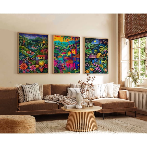 Costa Rica Poster Travel Poster Rainforest Poster Beach Poster Wildlife Poster Tropical Decor Nature Poster Costa Rica Print Set 3