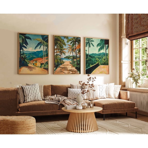 Costa Rica Poster Travel Poster Rainforest Poster Beach Poster Wildlife Poster Tropical Decor Nature Poster Costa Rica Print Set 3