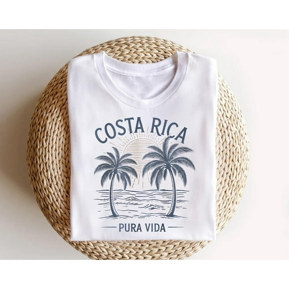 Costa Rica Pura Vida T-Shirt: Tropical Beach Souvenir All Size S-5Xl