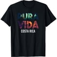 thumbnail image 1 of Costa Rica Pura Vida Toucan Tropical Surf Beach Vibes T-Shirt Black Small, 1 of 4