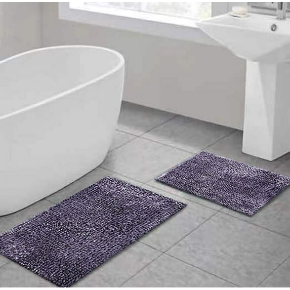 Costa Rica Purple Soft Chenille Luxurious 2PC. Set by Catalina Home