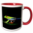 thumbnail image 1 of 3drose, Costa Rica, Red-eyed Tree Frog - Sa22 Ksc0173 - Kevin Schafer, 15oz Two-tone Red Mug, 1 of 6