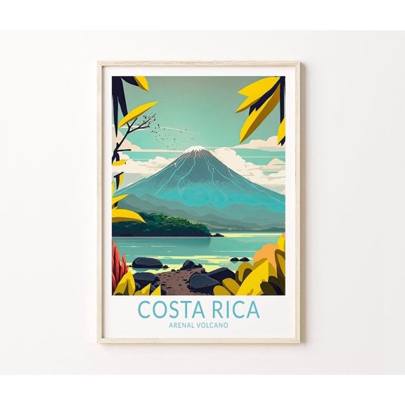 Costa Rica San Jose Arenal Volcano Wall Art Home Decor