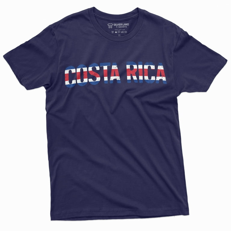 Costa Rica T-Shirt Flag Nationality Country Mens Tee Shirt Soccer