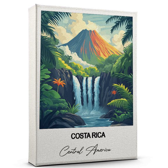 Costa Rica Travel Decorative Art Canvas Central America Canvas Colorful Travel Wall Decor for Any Room Makes a Thoughtful Gift