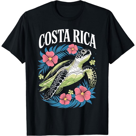 Costa Rica Turtle Sea Vacation Tropical Pura Vida Costa Rica T-Shirt