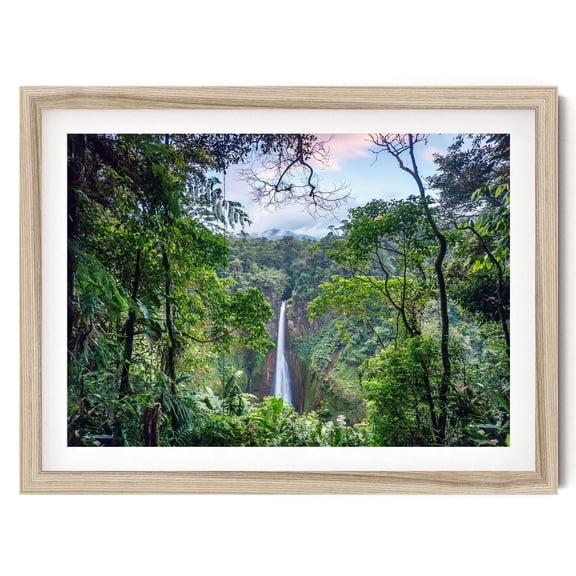 Costa Rica Waterfall Print Tropical Rainforest Fine Art Photography Home Decor Office Wall Art