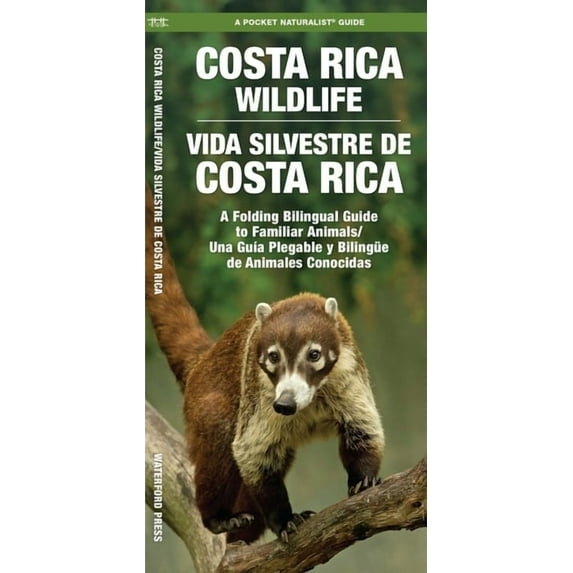 Costa Rica Wildlife (Bilingual): A Folding Pocket Guide to Familiar Animals (Paperback)