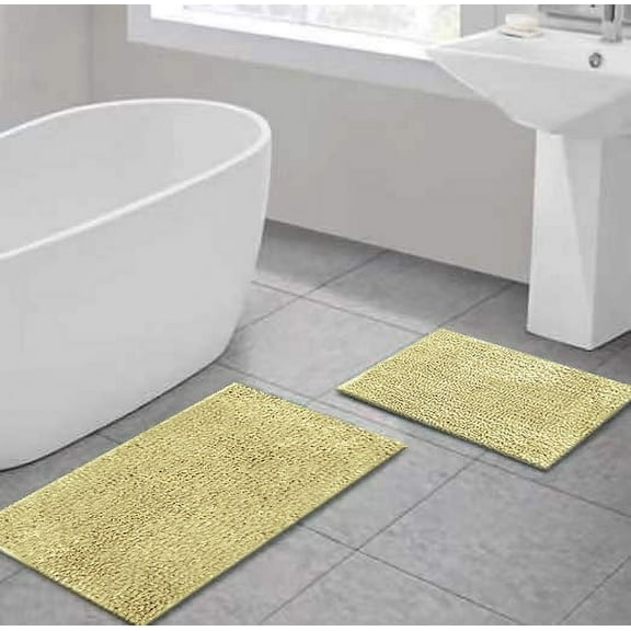 Costa Rica Yellow Soft Chenille Luxurious 2PC. Set by Catalina Home