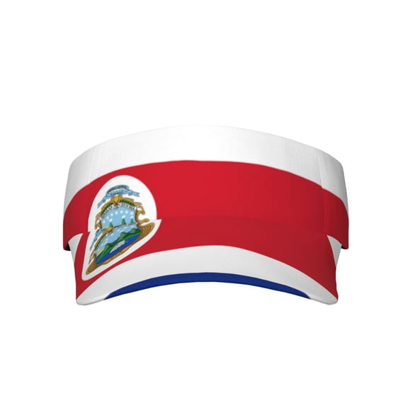 Costa-Rican-Flag Sport Visor Hats Sun Protection Outdoor Activity For Women Men