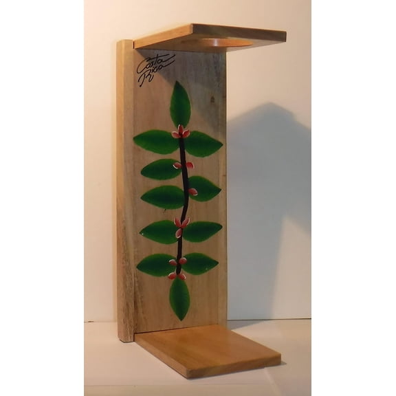 Costa Rican Handmade Portable Foldable Wooden Stand Coffee Maker with Reusable Cloth Filter