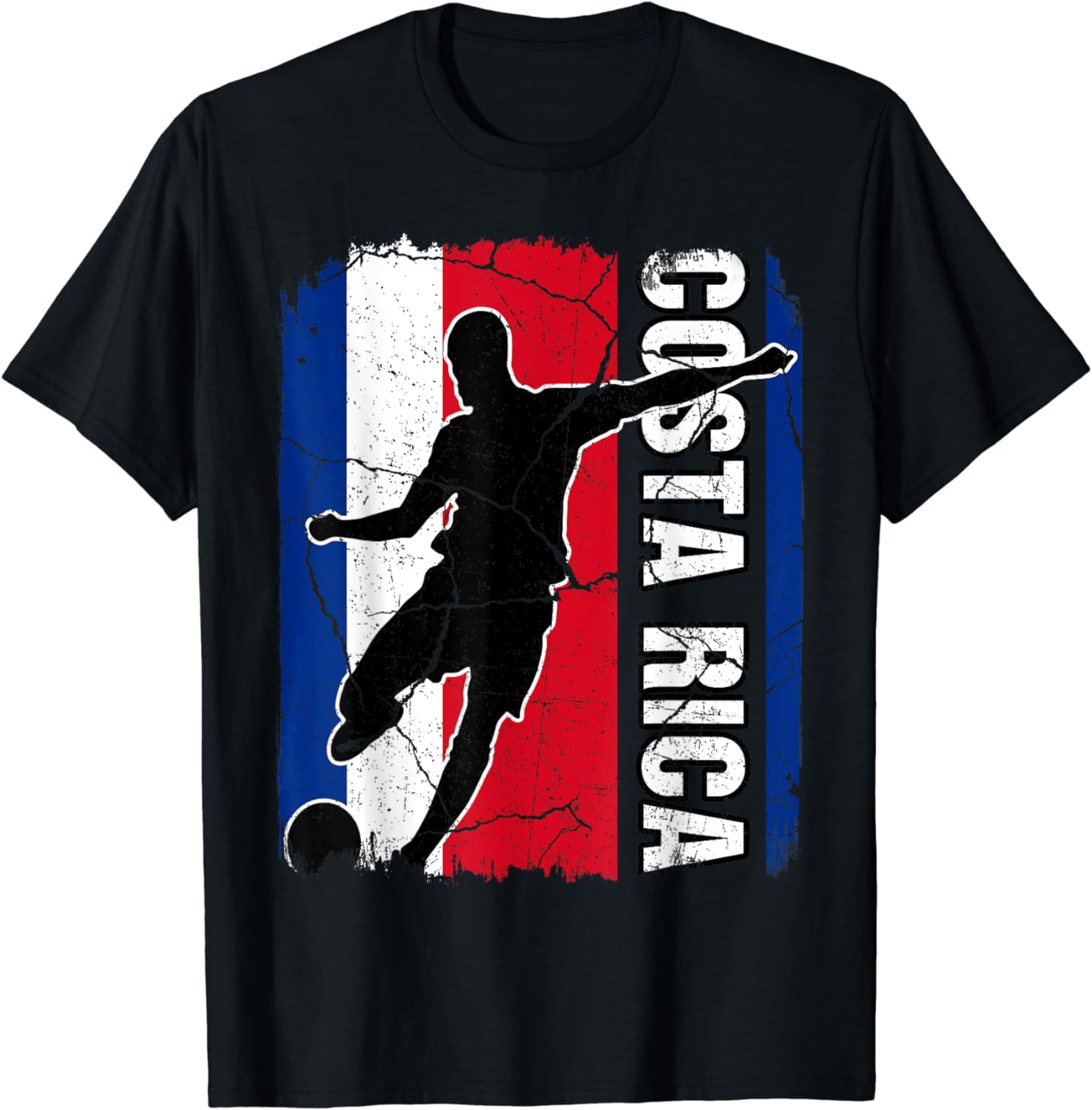 Costa Rican Soccer Team Costa Rica Flag Jersey Football Fans TShirt