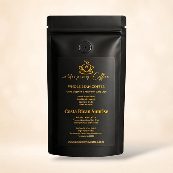 Costa Rican Sunrise Blend: Specialty Grade Medium/Light Roast Single Origin Coffee