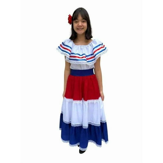 Costa Rican Traditional Women Fiesta Dress