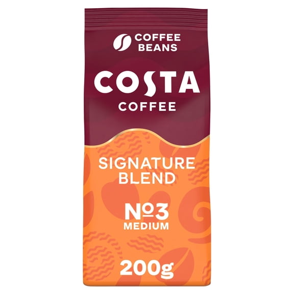 Costa Signature Blend Coffee Beans 200G, Imported from Britain
