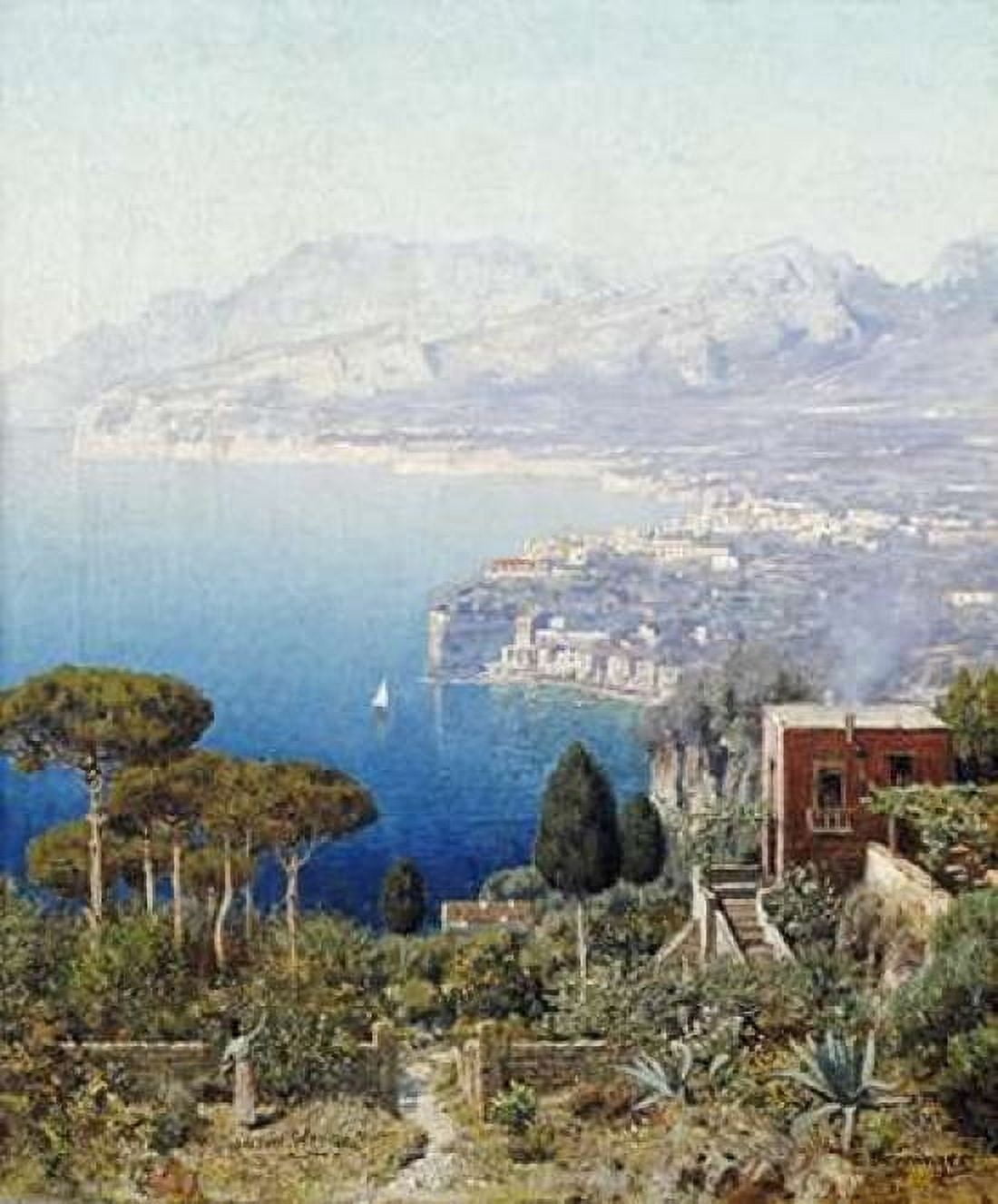 Costa Sorrentina Canvas Art - Edmund Berninger (20 x 24)