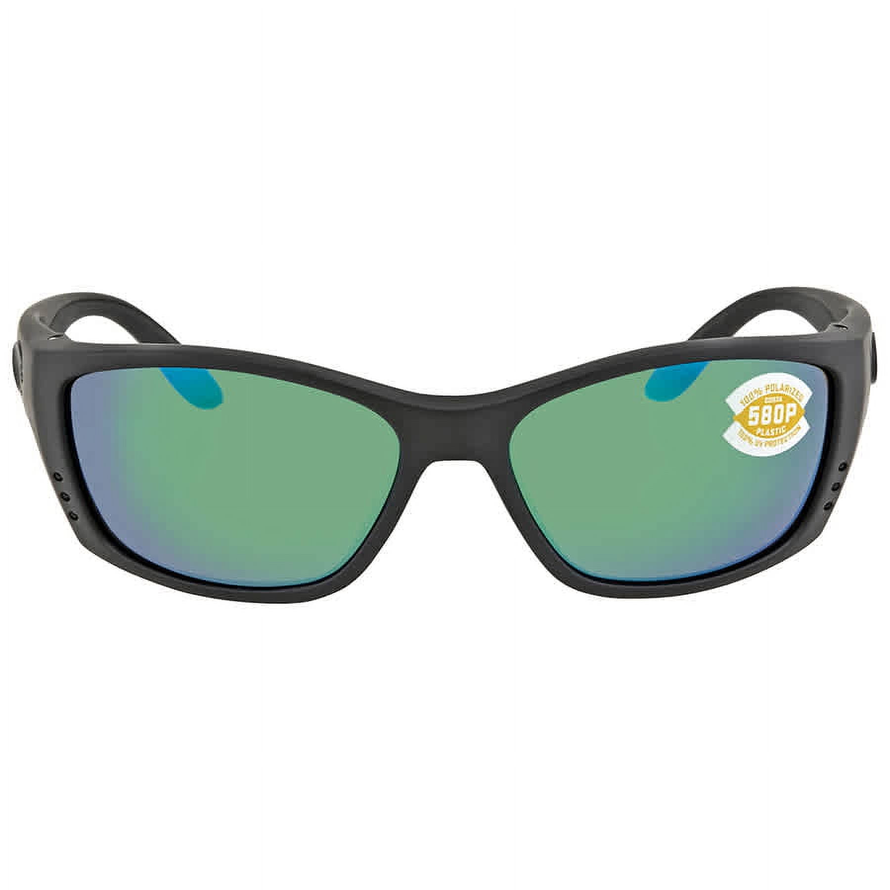 Costa del Mar Men's 06S9054-1 Fisch 64mm Blackout Sunglasses