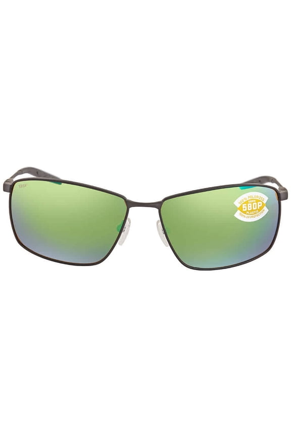 TURRET Green Mirror Polarized Polycarbonate Men's Sunglasses TRT 11 OGMP 63