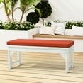 thumbnail image 1 of CostaElm Outdoor Patio Bench Seat Cushion, 43" x 18", Orange, 1 of 11