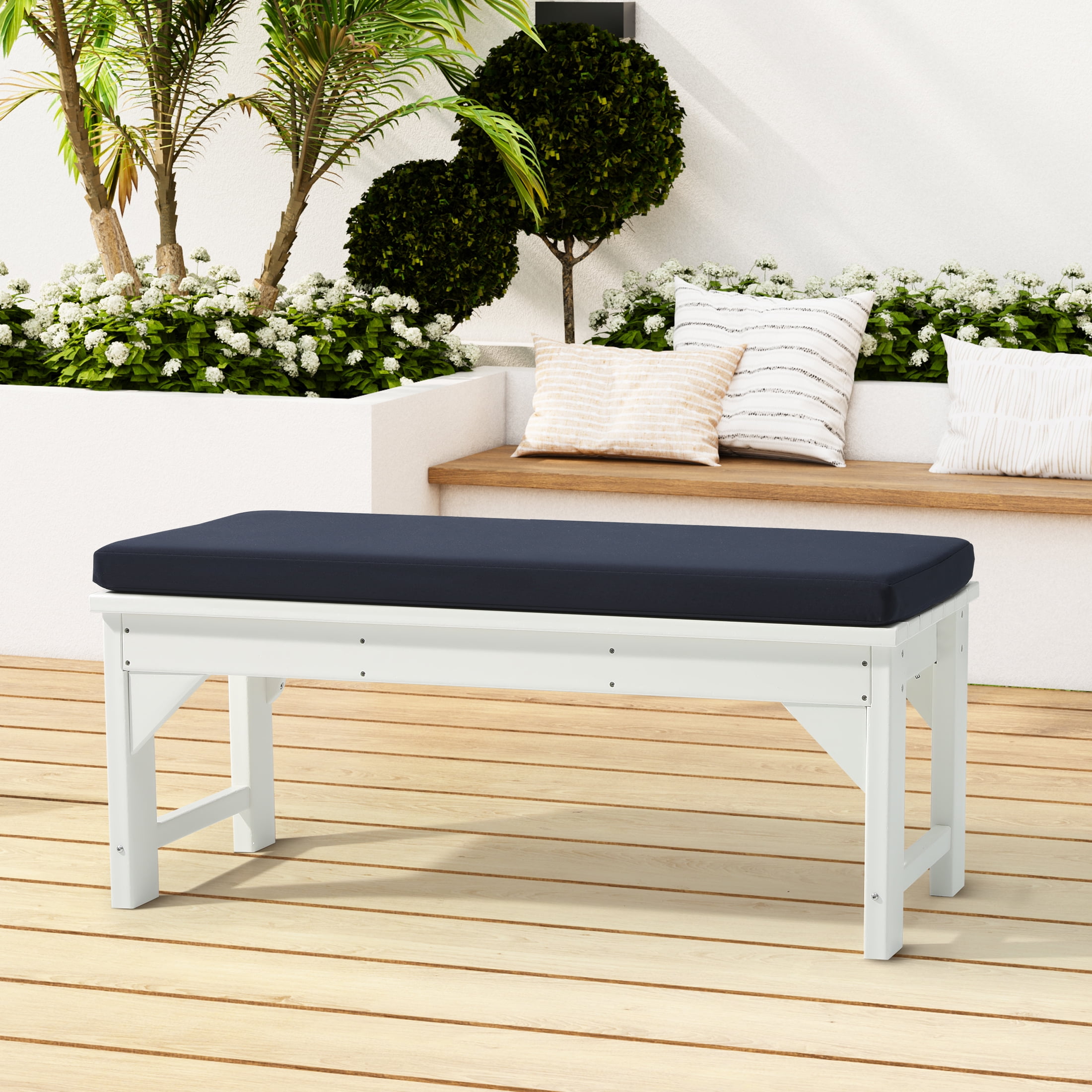 Costaelm Harmony Outdoor Patio Bench Seat Cushion 43 x 18 Green
