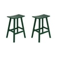 thumbnail image 1 of Costaelm Paradise 29" Poly Plastic Outdoor Patio Bar Stool (Set of 2), Dark Green, 1 of 7