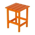 thumbnail image 1 of Costaelm Paradise Adirondack Outdoor Patio Side Square End Table Small Poly Lumber HDPE Weather Resistant, Orange, 1 of 7