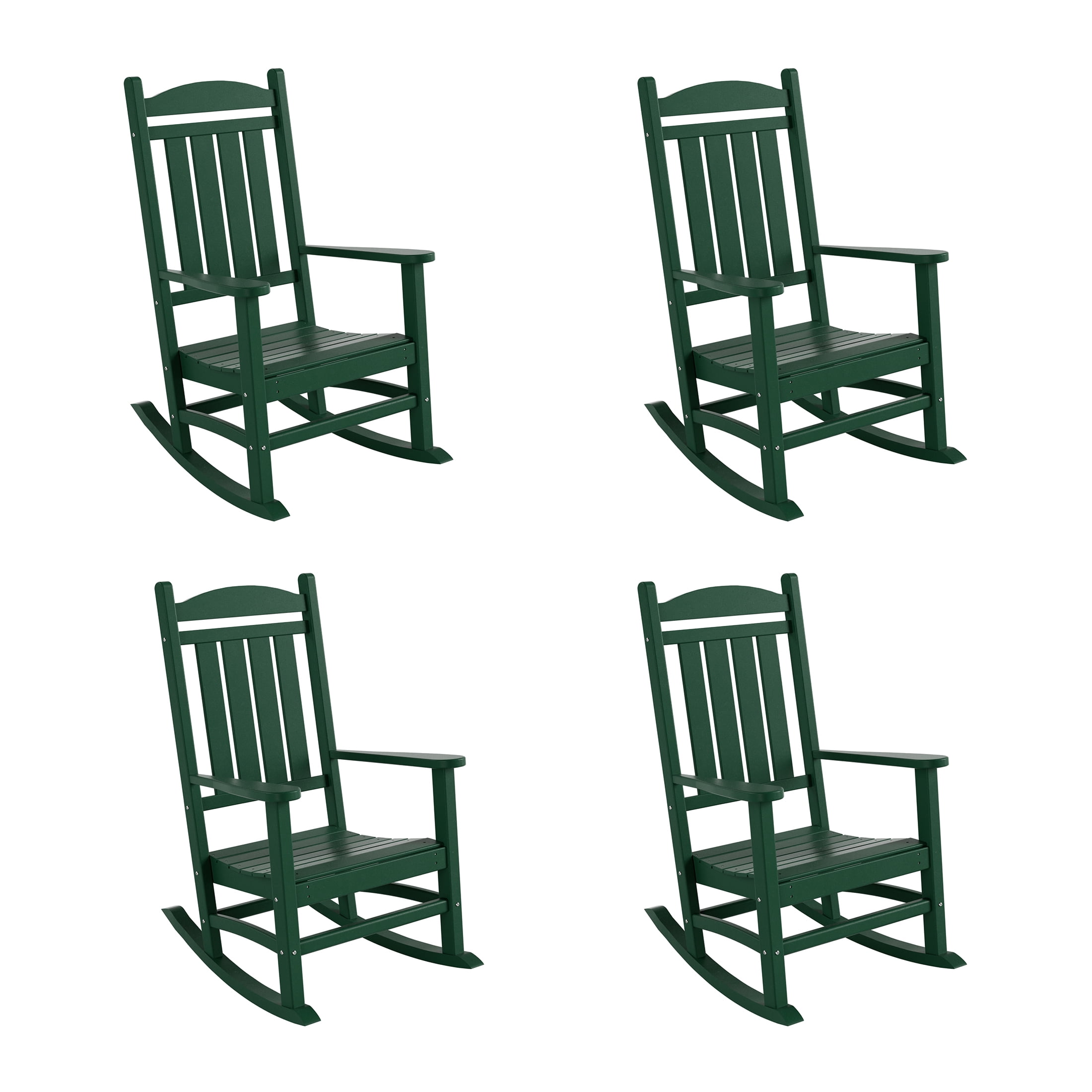 Costaelm Paradise Classic Indoor/Outside Rockers, Plastic Outdoor Porch ...