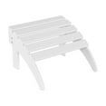 thumbnail image 1 of Costaelm Paradise Outdoor Folding Adirondack Ottoman, White, 1 of 9