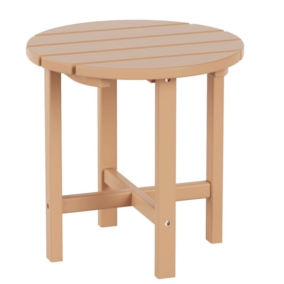 Costaelm Paradise Round 18" Adirondack Side Table, Teak