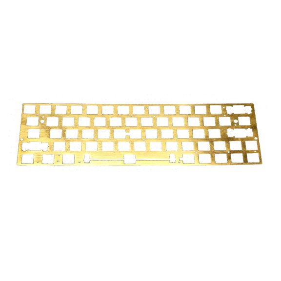 Brush Finish Brass PVD ANSI Positioning Board Plate Plate-Mounted Stabilizers for GH60 XD64 DZ60 GK64 Gk64x Hot Swap PCB